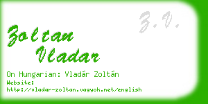 zoltan vladar business card